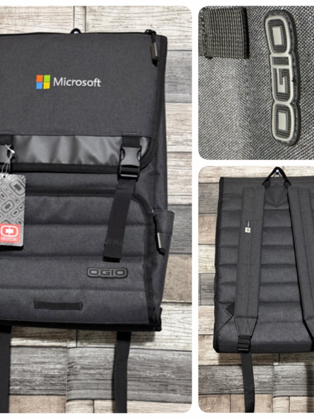 Ogio APEX Rucksack Slalom Microsoft Employee Dark Gray Black Laptop Backpack